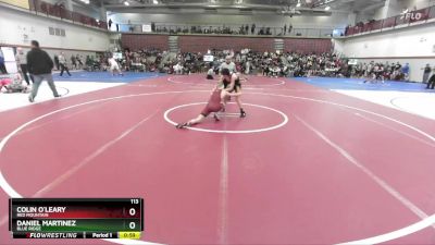 113 lbs Cons. Round 2 - Colin O`Leary, Red Mountain vs Daniel Martinez, Blue Ridge