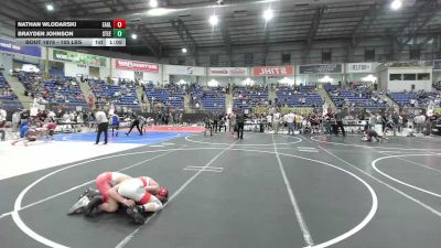 105 lbs Round Of 16 - Nathan Wlodarski, Eaglecrest WC vs Brayden Johnson, Steel City Reloaded WC