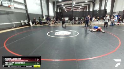 120 lbs Round 4 - Aurora Hiebert, Thunder Mountain Wrestling Club