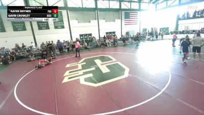 92-100 lbs Cons. Round 1 - Kayne Rhynes, PSF Wrestling Academy vs Gavin Crowley, Southside Outlaws Wrestling Cl