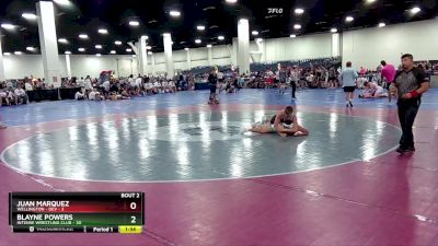 150 lbs Round 1 (16 Team) - Juan Marquez, Wellington - DEV vs Blayne Powers, Intense Wrestling Club