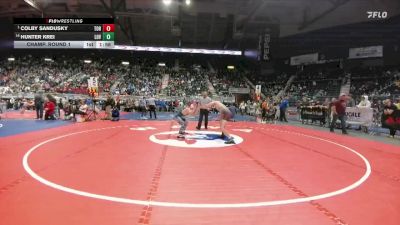 3A-150 lbs Champ. Round 1 - Colby Sandusky, Torrington vs Hunter Krei, Lovell