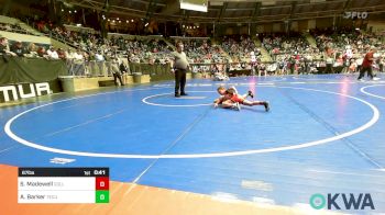 67 lbs 3rd Place - Spencer Madewell, Collinsville Cardinal Youth Wrestling vs Amos Barker, Tecumseh Youth Wrestling