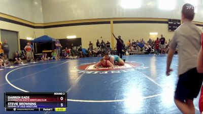 100 lbs Round 2 - Darren Eads, Bloomington South Wrestling Club vs Stevie Browning, Legends Of Gold Wrestling