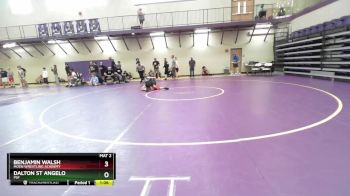 113 lbs Cons. Round 2 - Dalton St Angelo, PSF vs Benjamin Walsh, Moen Wrestling Academy