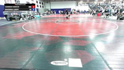 145 lbs Champ. Round 2 - Makenna Loepp, Lehigh vs Cadence Diduch, Iowa