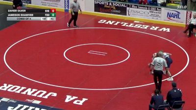 103 lbs Consi Of 4 - Zavier Olver, Honesdale vs Jameson Shawver, Penns Valley