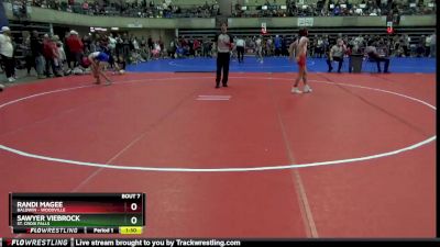 100 lbs Round 1 - Sawyer Viebrock, St. Croix Falls vs Randi Magee, Baldwin - Woodville