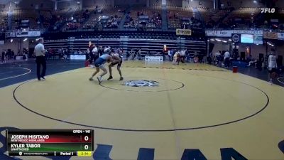 141 lbs Cons. Round 2 - Joseph Misitano, New Mexico Highlands vs Kyler Tabor, Unattached