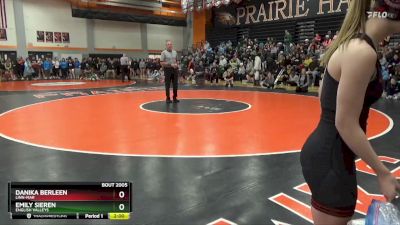 102-109 lbs Round 1 - Danika Berleen, Linn-Mar vs Emily Sieren, English Valleys