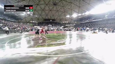 Boys 3A 215 lbs Cons. Round 6 - Jason Marshall, Snohomish vs Adam Dalan, Walla Walla