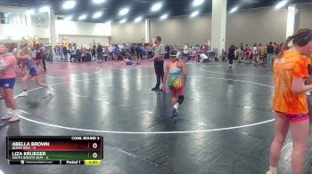 100 lbs Semis & Wb (16 Team) - Liza Krueger, South Dakota Heat vs Abella Brown, Queen Bees