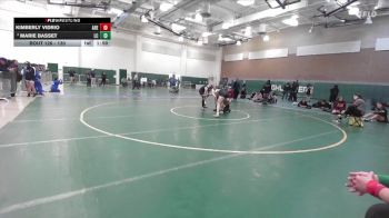 130 lbs Champ. Round 2 - Kimberly Vidrio, Adelanto vs Marie Basset, La Cañada