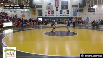 126 lbs Cons. Semi - Alexandra Strauss, Manville Hs vs Sophia MacArthur, Voorhees (Glen Gardner)
