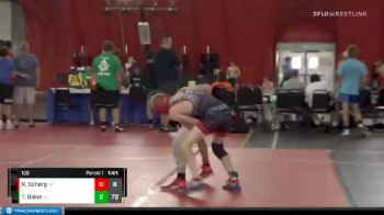 106 lbs Quarterfinals (8 Team) - Riley Scherg, Weyauwega-Fremont vs Talan Baker, Detroit Lakes