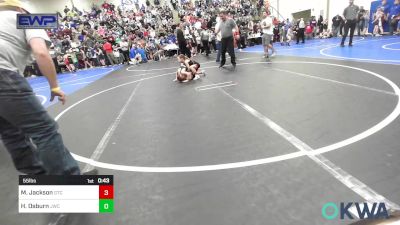 55 lbs Semifinal - Mia Jackson, Grove Takedown Club vs Hunter Osburn, Jay Wrestling Club