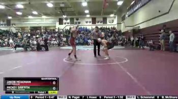 182 lbs Quarterfinal - Jakob McGowan, Fort Madison vs Mickey Griffith, Des Moines Lincoln
