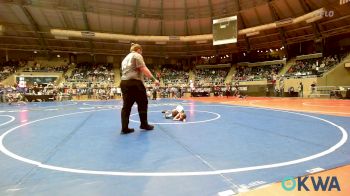 46 lbs Round Of 64 - Zola Smith, HBT Grapplers vs Hayden Gregory, Tulsa Blue T Panthers