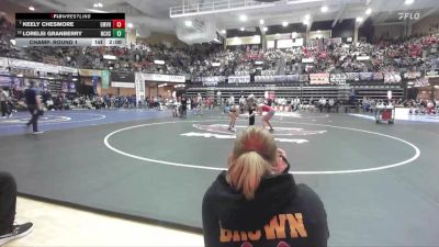 130 lbs Champ. Round 1 - Keely Chesmore, Eskridge-Mission Valley Hs vs Lorelei Granberry, Norton Community HS