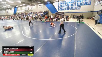 108 lbs Champ. Round 2 - Nicholas Wilson, American Fork Jr High vs Quinn Allen, Top Of Utah