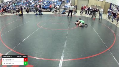 12U Boys - 70 lbs Cons. Round 2 - George Howard, Salem Elite Mat Club vs Mason Horner, Contenders Wrestling Academy