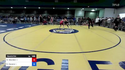 124 lbs Round Of 64 - Haiely Worden, NV vs Kiiaana Gavere, FL