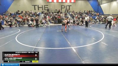 130 lbs Cons. Round 3 - Austin Bennett, Team Prestige vs Levi Van Der Mast, Talons Wrestling