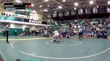 215 lbs Semifinal - Chase White, Madison vs Mason Frye, Cvca