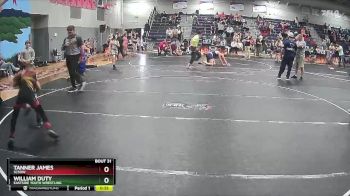 75 lbs Round 3 - William Duty, Eastside Youth Wrestling vs Tanner James, SCSOW