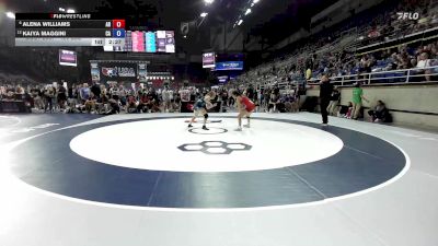 120 lbs Cons. Rd Of 16 - Alena Williams, AR vs Kaiya Maggini, CA