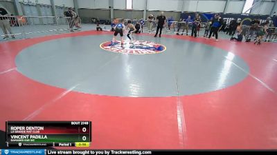 77 lbs Cons. Round 2 - Roper Denton, La Grande Mat Club vs Vincent Padilla, Damaged Ear WC