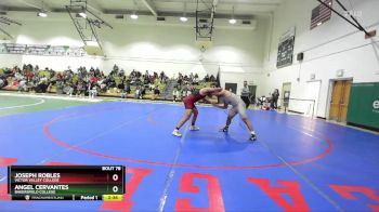 197 lbs Quarterfinal - Angel Cervantes, Bakersfield College vs Joseph Robles, Victor Valley College