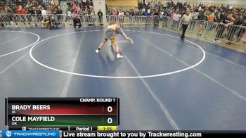 145 lbs Champ. Round 1 - Brady Beers, IA vs Cole Mayfield, OK