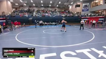 285 lbs Semifinal - Nathaniel Surley, Bryan vs Faris Price, Allen