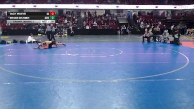 157 lbs Champ. Round 1 - Jack Wayne, Bishop Kelly vs Ryder Barber, Skyview