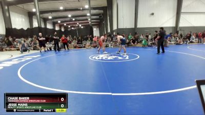 285 lbs Semifinal - Chase Baker, Takedown Express Wrestling Club vs Jesse Mains, Reality Sports Wrestling Club