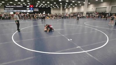 120 lbs 7th Place Match - Roselane D. Verrett, Monticello Wrestling Club vs Anita Gant, Iowa