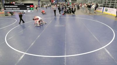 16U Girls - 135 lbs Cons. Semis - Rylie Ingrassia, Harrisonville High School Women's Wrestling vs Maggie Thielges, MATPAC Wrestling Club