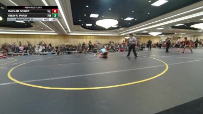 109 lbs Round Of 32 - Daynah Gomez, Valiant College Prep vs Kiem-Ai Pham, Paw