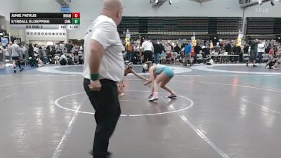 97 lbs Rr Rnd 2 - Junie Patkus, Maine Hammahs - ESC vs Kyndall Kloepping, Cunliffes Corner Tan - ESC