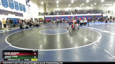 144 lbs Champ. Round 1 - Jacob Johnson, Columbia (Burbank) vs Joshua Stone, Post Falls