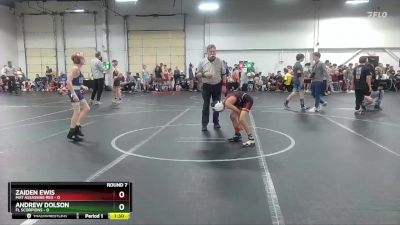 72 lbs Round 7 (8 Team) - Andrew Dolson, FL Scorpions vs Zaiden Ewis, Mat Assassins Red