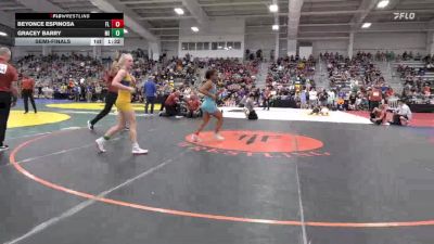 114 lbs Semifinal - Beyonce Espinosa, FL vs Gracey Barry, MI