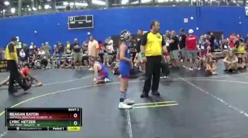 86 lbs Round 1 (6 Team) - Lyric Hetzer, The Funky Singlets vs Reagan Eaton, Hastings Wrestling Academy