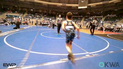 67 lbs Round Of 16 - Timmy McCall, Fort Gibson Youth Wrestling vs Gage Knight-Osborne, Pitbull Wrestling Academy