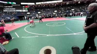 98 lbs Cons. Round 5 - Laiken Warner, CGJ2 vs Luci Meyer, ARC3