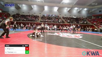 64 lbs Semifinal - Liam King, Broken Arrow Wrestling Club vs Hollis Thomas, Wagoner Takedown Club