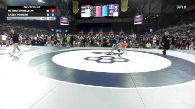 100 lbs Cons. Rd Of 32 - Heydan Danielson, MN vs Casey Powers, NY