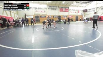 115 lbs Cons. Round 2 - Evelynn Nelsen, Ukiah vs Bailey Amsberry, Benicia
