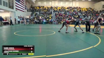 157 lbs Cons. Round 2 - Jonathan Domer, GARAWAY vs Gabe Vance, SPRINGFIELD(Akron)